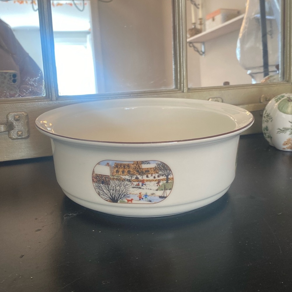 Lenox Special Village Scene Bowl